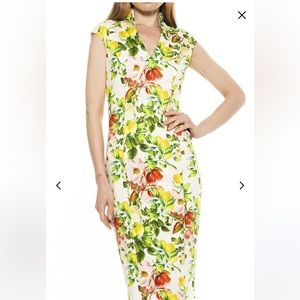 Alexia Admor KATRINA MIDI DRESS Size Large NWT